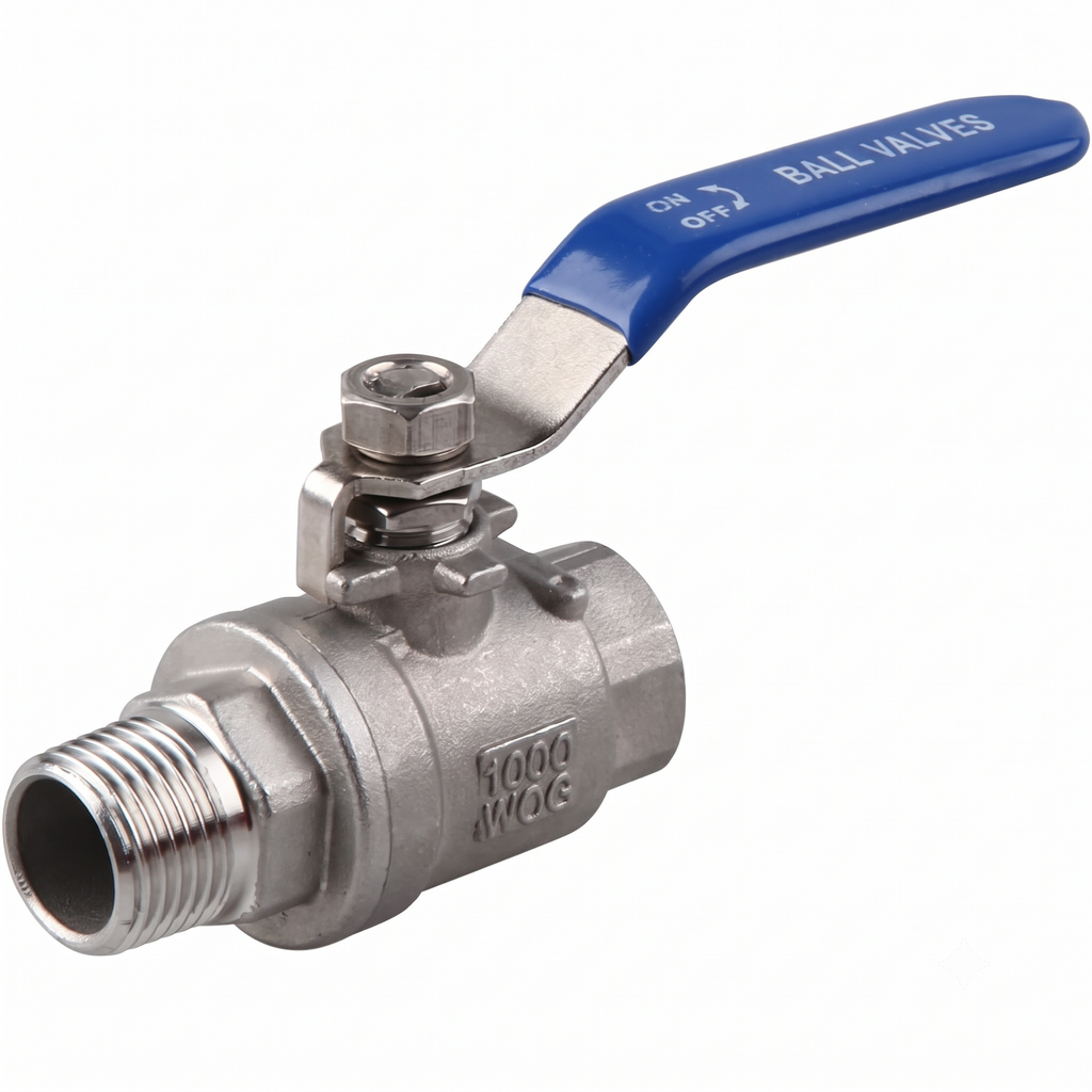 [VLV-413-641] Ball Valve, SS, 1/2"; FM